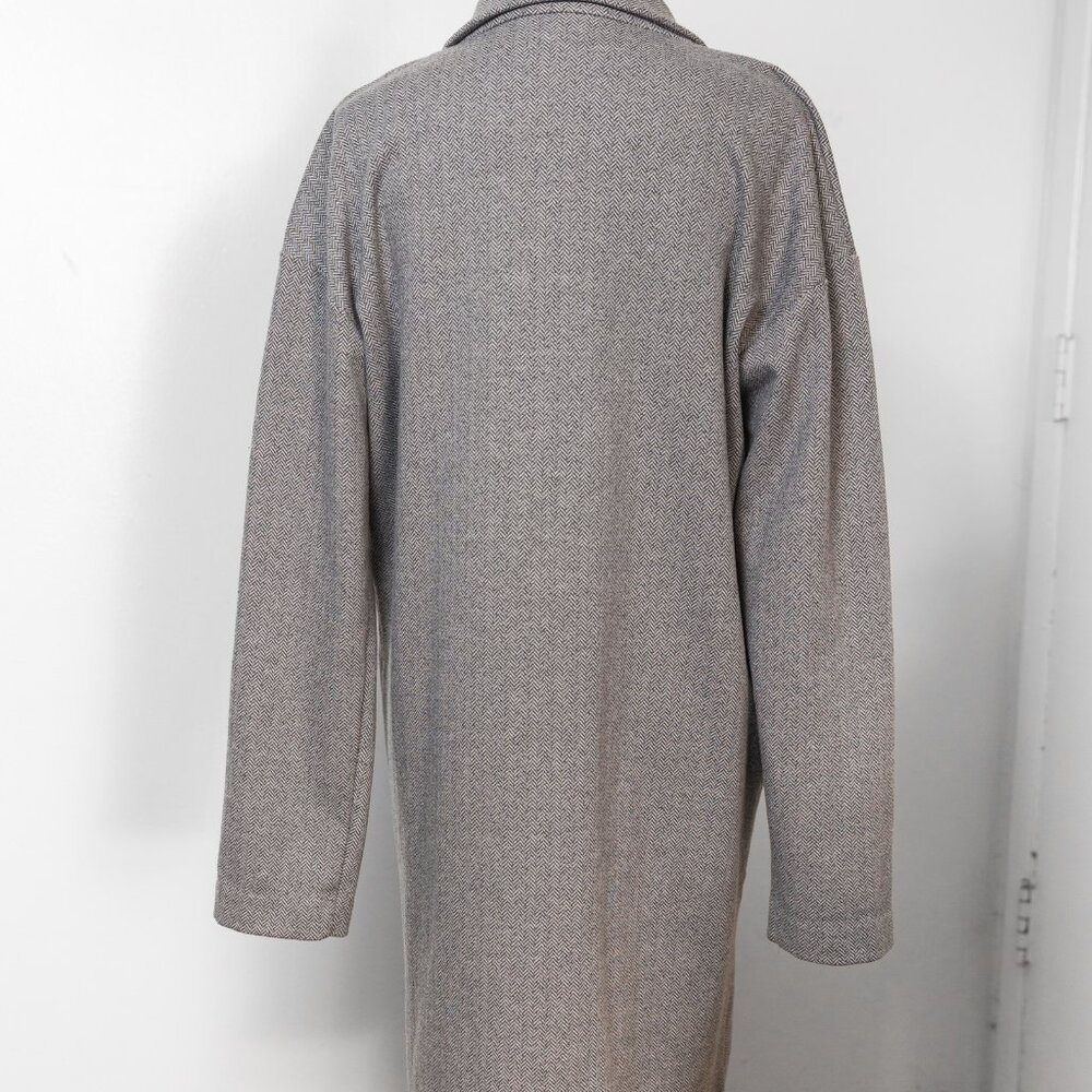 Gray Patterned Peacoat - image 3